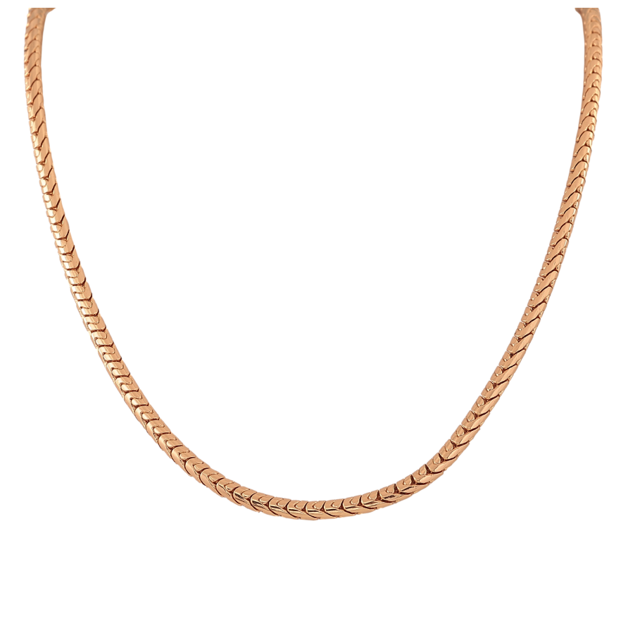 Ланцюжок Xuping колір Позолота 18K "Плетіння Фантазійне" довжина 59см х 3мм фото №1