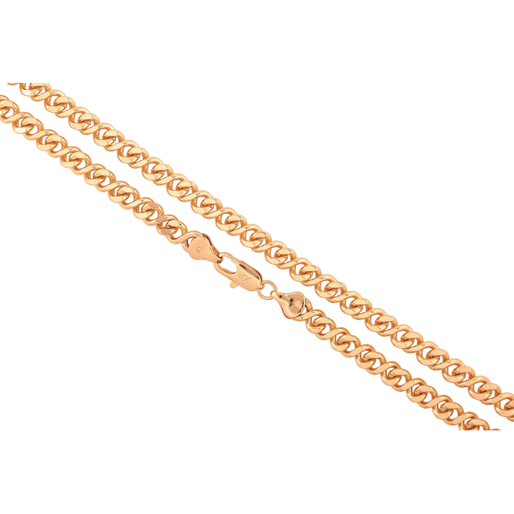 Цепочка Xuping цвет Позолота 18K "Плетение Восьмерка" длинна 51см х 6мм фото №5