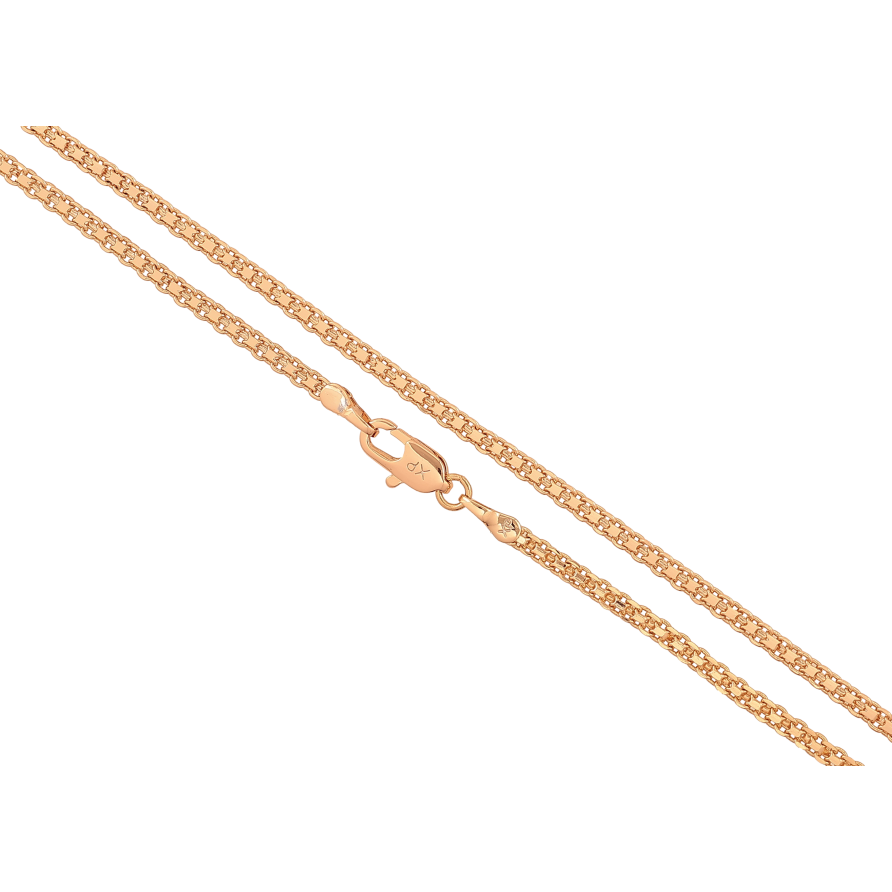 Ланцюжок Xuping колір Позолота 18K "Плетіння Італійський Бісмарк" довжина 60см х 2.5мм фото №1