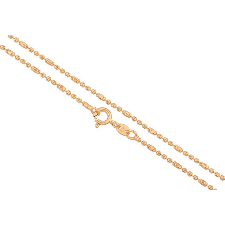 Цепочка Xuping цвет Позолота 18K "Плетение Перлина декоративная" длинна 44см х 1.5мм фото №25 Цепочка Xuping цвет Позолота 18K "Плетение Перлина декоративная" длинна 44см х 1.5мм фото №25