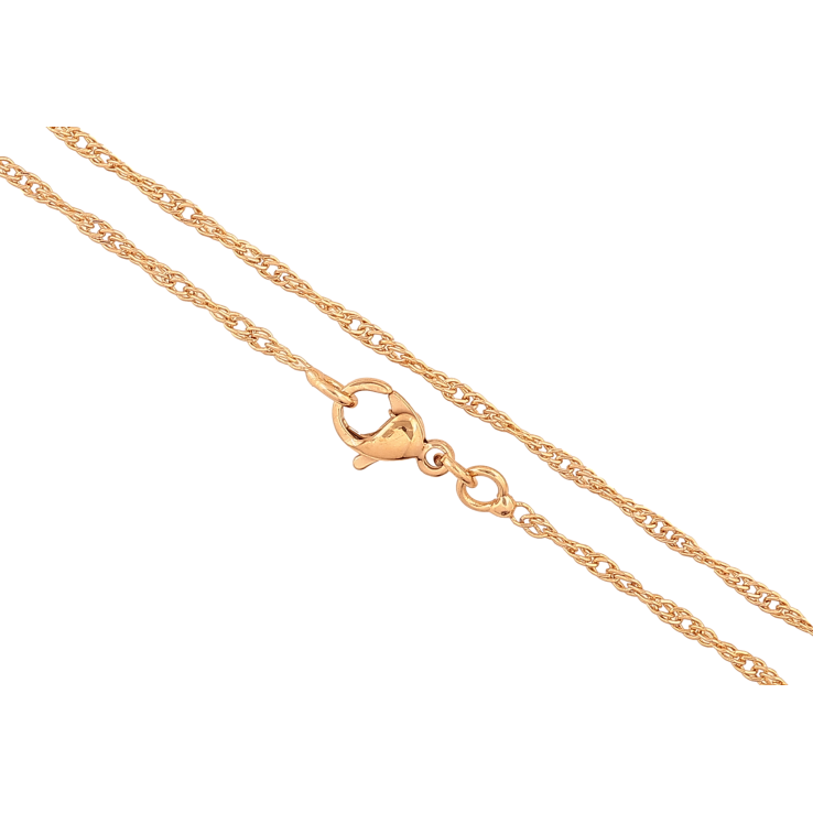 Ланцюжок Xuping колір Позолота 18K "Плетіння Сингапур" довжина 45см х 2мм фото №19 Ланцюжок Xuping колір Позолота 18K "Плетіння Сингапур" довжина 45см х 2мм фото №19