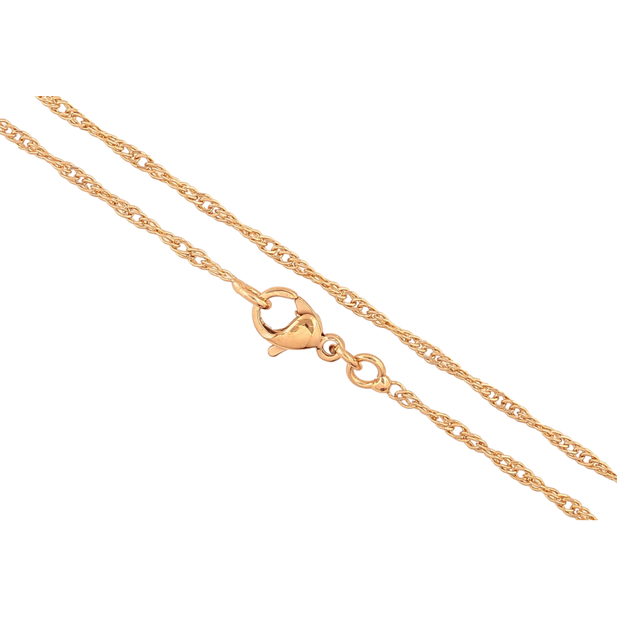 Ланцюжок Xuping колір Позолота 18K "Плетіння Сингапур" довжина 45см х 2мм фото №1 Ланцюжок Xuping колір Позолота 18K "Плетіння Сингапур" довжина 45см х 2мм фото №1