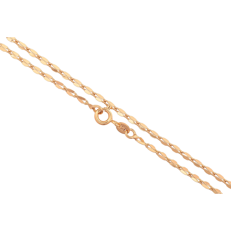 Ланцюжок Xuping колір Позолота 18K "Плетіння Фантазійне" довжина 50см х 2мм фото №6