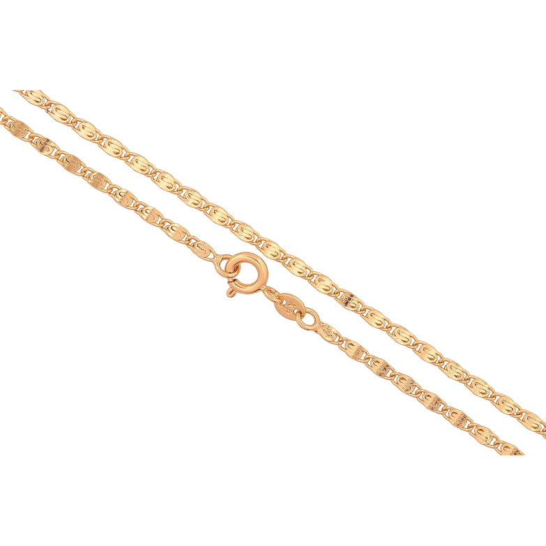 Ланцюжок Xuping колір Позолота 18K "Плетіння Равлик" довжина 45см х 2мм фото №1 Ланцюжок Xuping колір Позолота 18K "Плетіння Равлик" довжина 45см х 2мм фото №1