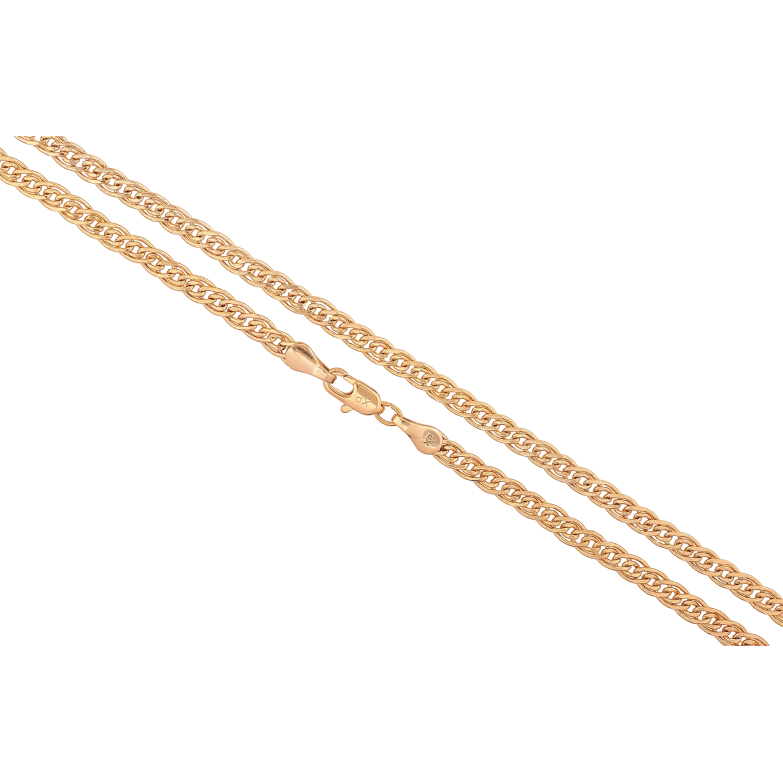 Ланцюжок Xuping колір Позолота 18K "Плетіння Нонна" довжина 45см х 4мм фото №1 Ланцюжок Xuping колір Позолота 18K "Плетіння Нонна" довжина 45см х 4мм фото №1