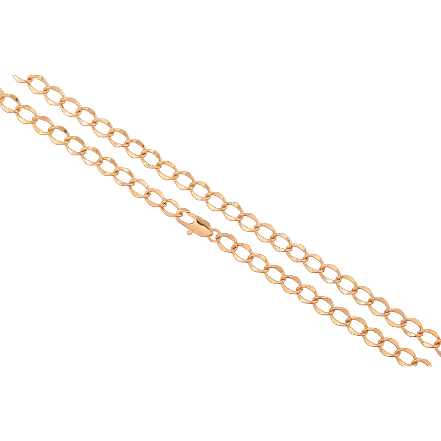 Ланцюжок Xuping колір Позолота 18K "Плетіння Панцирне" довжина 44см х 5мм фото №1