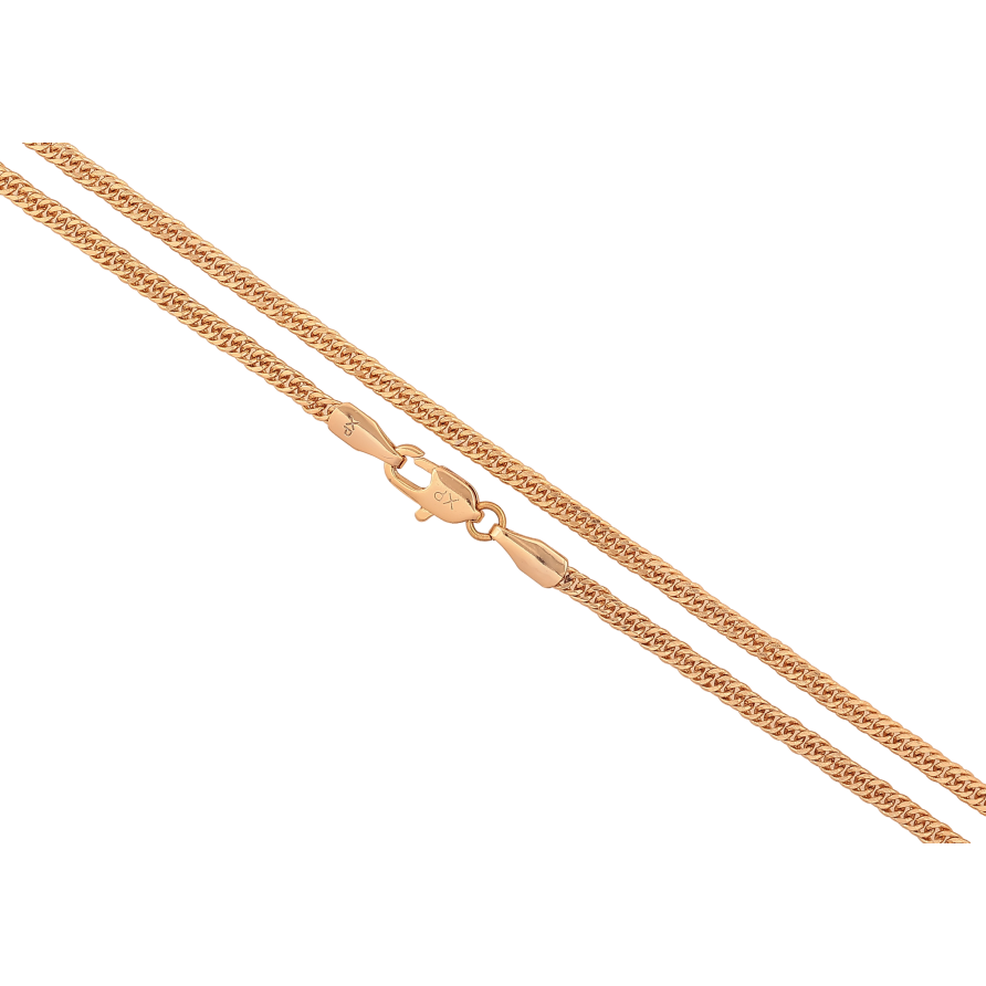 Ланцюжок Xuping колір Позолота 18K "Плетіння Кобра" довжина 50см х 2.5мм фото №1 Ланцюжок Xuping колір Позолота 18K "Плетіння Кобра" довжина 50см х 2.5мм фото №1