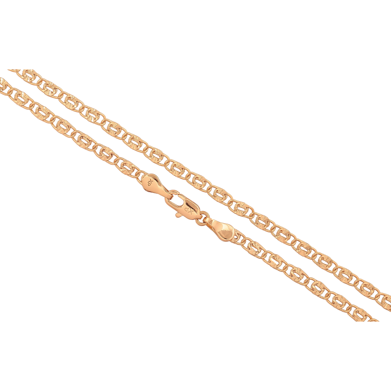 Цепочка Xuping цвет Позолота 18K "Плетение Птичий глаз перекрученное" длинна 50см х 3мм фото №1