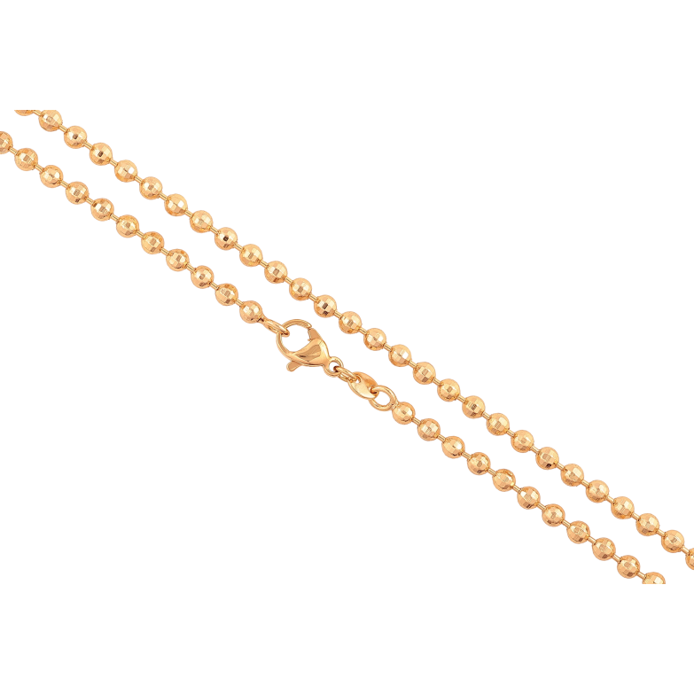 Ланцюжок Xuping колір Позолота 18K "Плетіння Перлина" довжина 50см х 3мм фото №1