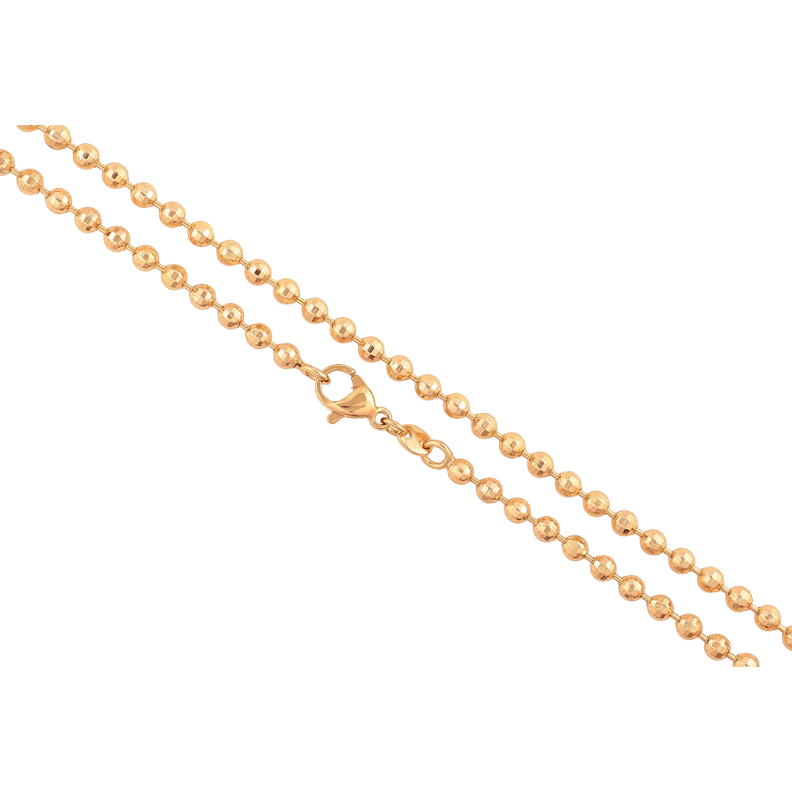 Цепочка Xuping цвет Позолота 18K "Плетение Перлина" длинна 50см х 3мм фото №1