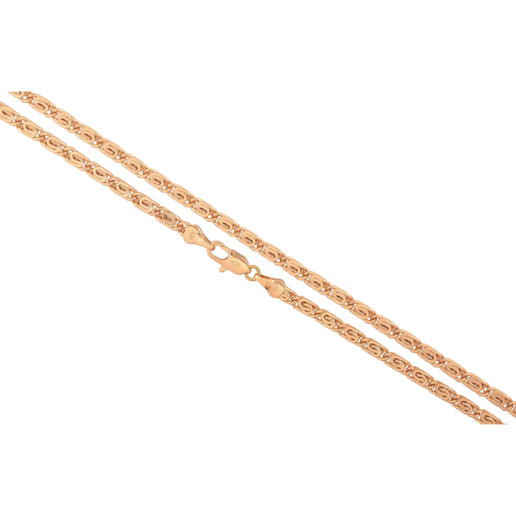 Цепочка Xuping цвет Позолота 18K "Плетение Улитка" длинна 45см х 4мм фото №5