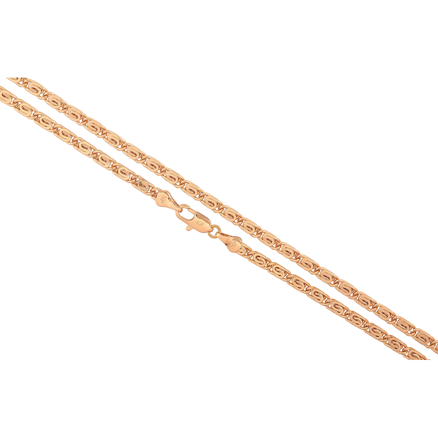 Цепочка Xuping цвет Позолота 18K "Плетение Улитка" длинна 45см х 4мм фото №1 Цепочка Xuping цвет Позолота 18K "Плетение Улитка" длинна 45см х 4мм фото №1