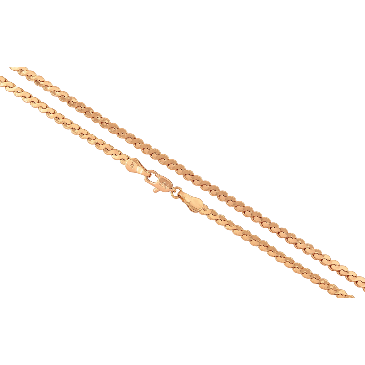 Ланцюжок Xuping колір Позолота 18K "Плетіння Серпантин" довжина 50см х 3мм фото №24 Ланцюжок Xuping колір Позолота 18K "Плетіння Серпантин" довжина 50см х 3мм фото №24