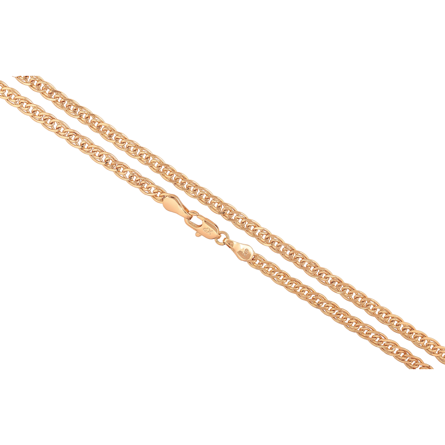Ланцюжок Xuping колір Позолота 18K "Плетіння Нонна" довжина 55см х 4мм фото №1