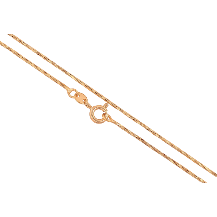 Ланцюжок Xuping колір Позолота 18K "Плетіння Ювелірний шнур" довжина 45см х 1мм фото №8 Ланцюжок Xuping колір Позолота 18K "Плетіння Ювелірний шнур" довжина 45см х 1мм фото №8