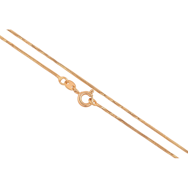 Ланцюжок Xuping колір Позолота 18K "Плетіння Ювелірний шнур" довжина 45см х 1мм фото №2 Ланцюжок Xuping колір Позолота 18K "Плетіння Ювелірний шнур" довжина 45см х 1мм фото №2