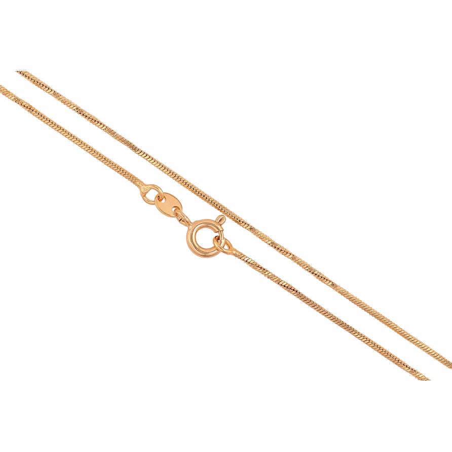 Ланцюжок Xuping колір Позолота 18K "Плетіння Ювелірний шнур" довжина 45см х 1мм фото №1 Ланцюжок Xuping колір Позолота 18K "Плетіння Ювелірний шнур" довжина 45см х 1мм фото №1