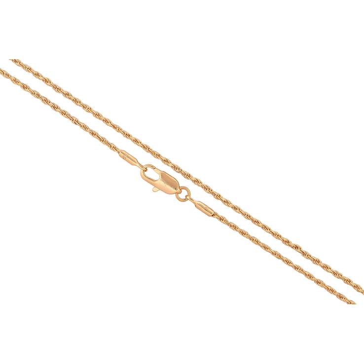 Ланцюжок Xuping колір Позолота 18K "Плетіння Мотузка" довжина 45см х 1.5мм фото №20 Ланцюжок Xuping колір Позолота 18K "Плетіння Мотузка" довжина 45см х 1.5мм фото №20