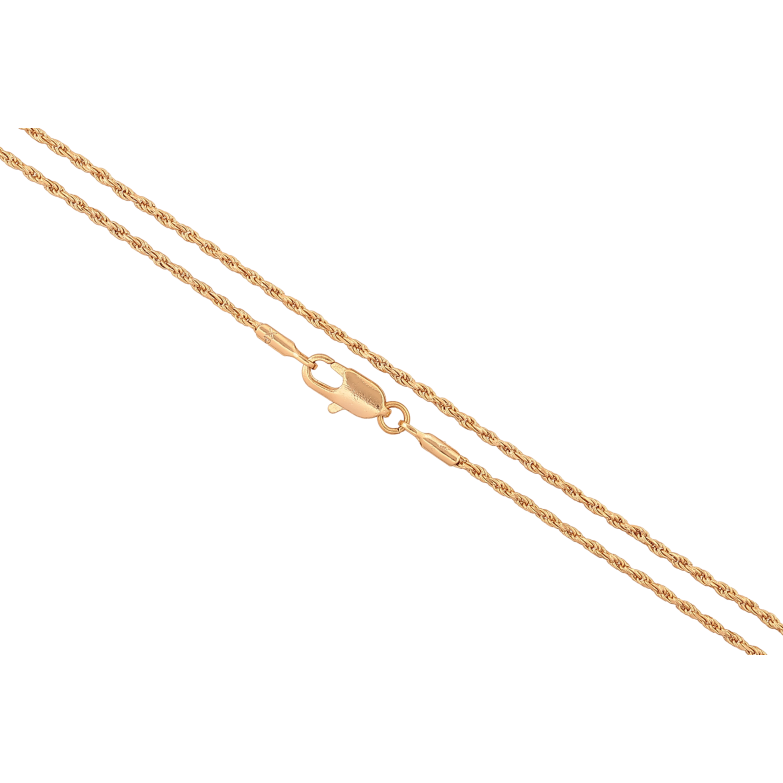 Ланцюжок Xuping колір Позолота 18K "Плетіння Мотузка" довжина 45см х 1.5мм фото №12