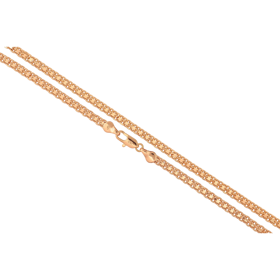 Ланцюжок Xuping колір Позолота 18K "Плетіння Італійський Бісмарк" довжина 45см х 4мм фото №1 Ланцюжок Xuping колір Позолота 18K "Плетіння Італійський Бісмарк" довжина 45см х 4мм фото №1