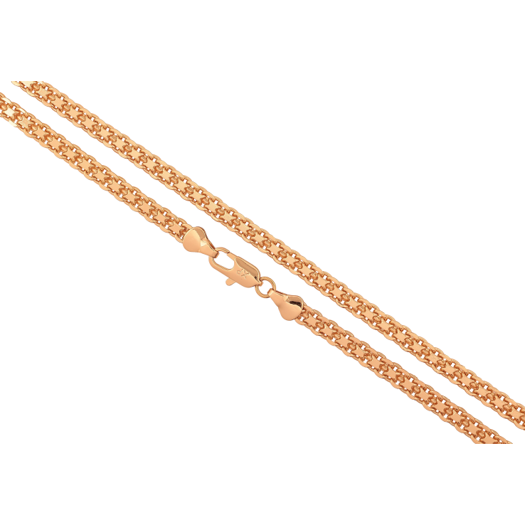 Ланцюжок Xuping колір Позолота 18K "Плетіння Італійський Бісмарк" довжина 56см х 5мм фото №5