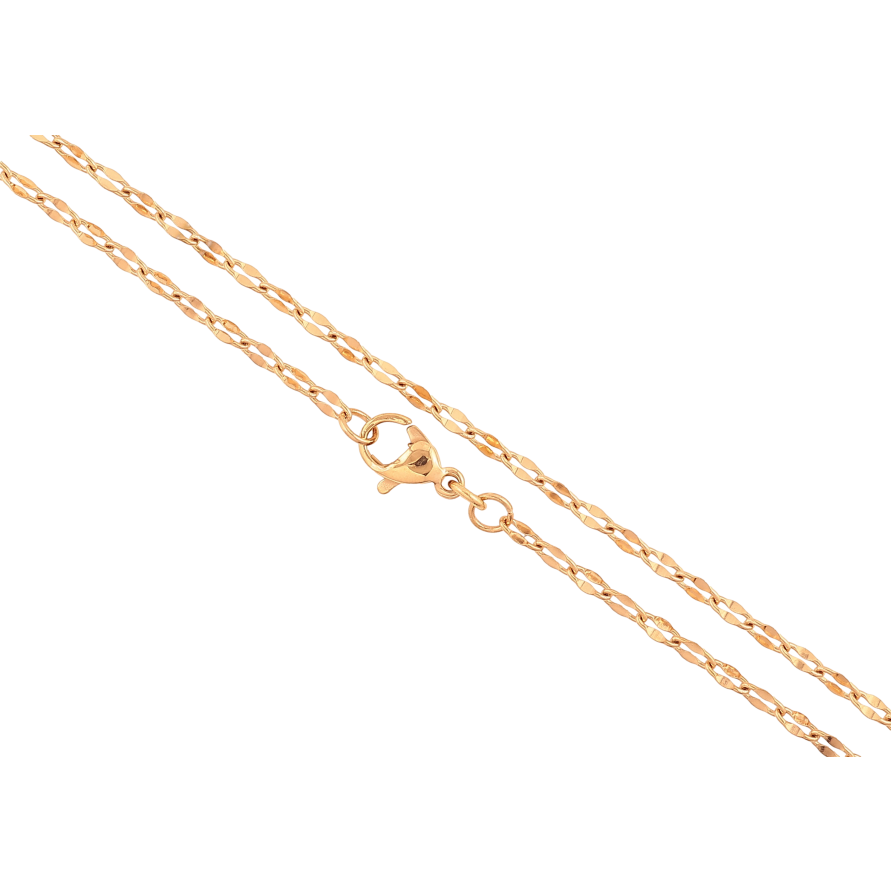 Ланцюжок Xuping колір Позолота 18K "Плетіння Фантазійне" довжина 46см х 2.5мм фото №1 Ланцюжок Xuping колір Позолота 18K "Плетіння Фантазійне" довжина 46см х 2.5мм фото №1