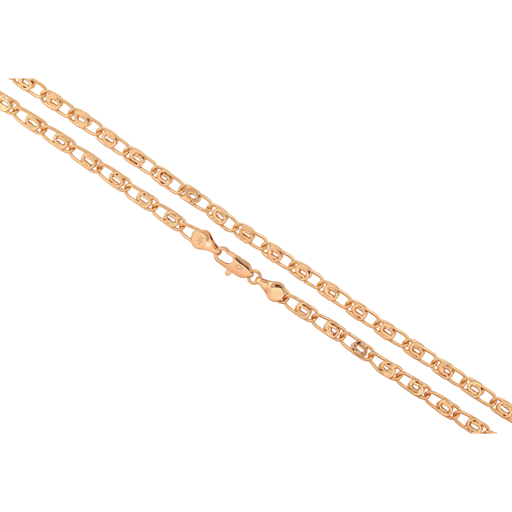 Ланцюжок Xuping колір Позолота 18K "Плетіння Скріпка" довжина 50см х 4мм фото №4 Ланцюжок Xuping колір Позолота 18K "Плетіння Скріпка" довжина 50см х 4мм фото №4