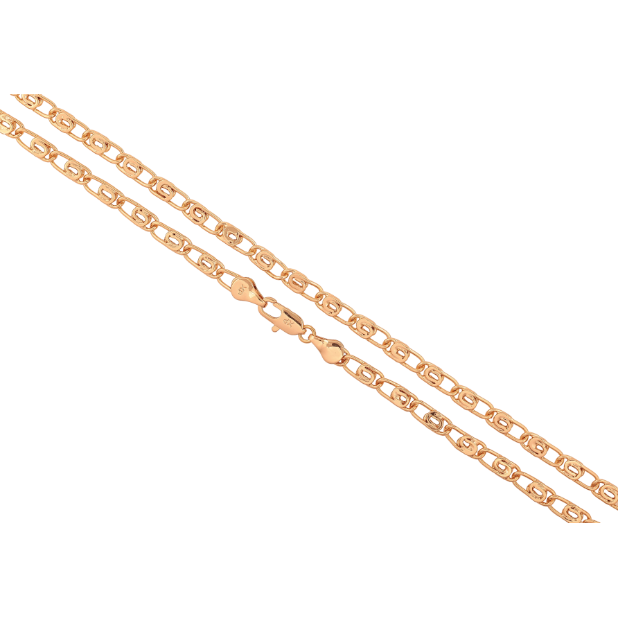 Ланцюжок Xuping колір Позолота 18K "Плетіння Скріпка" довжина 50см х 4мм фото №1