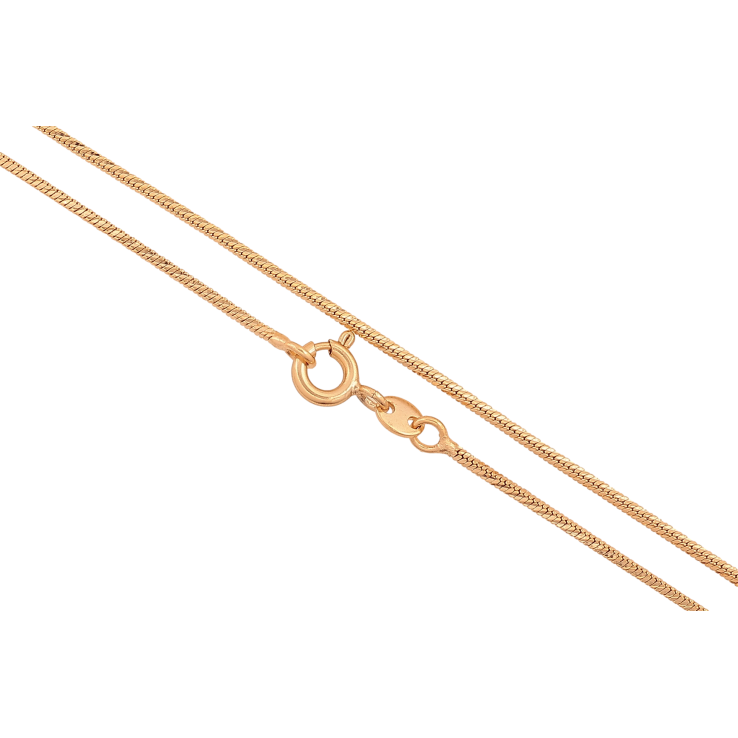 Цепочка Xuping цвет Позолота 18K "Плетение Ювелирный шнур 4-х гранный" длинна 45см х 1мм фото №12