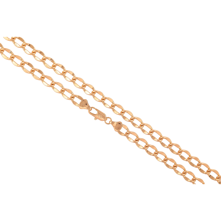 Ланцюжок Xuping колір Позолота 18K "Плетіння Панцирне" довжина 50см х 7мм фото №2 Ланцюжок Xuping колір Позолота 18K "Плетіння Панцирне" довжина 50см х 7мм фото №2