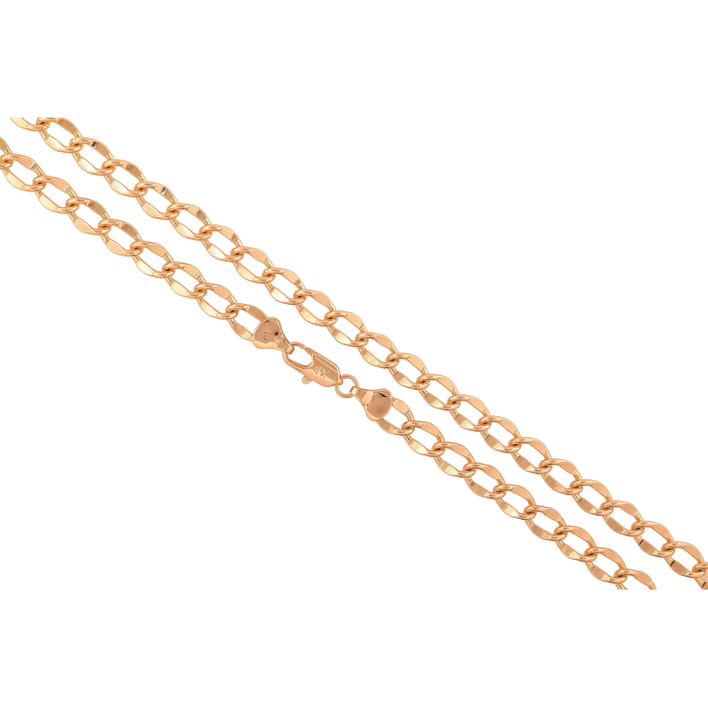 Цепочка Xuping цвет Позолота 18K "Плетение Панцирное" длинна 50см х 7мм фото №1