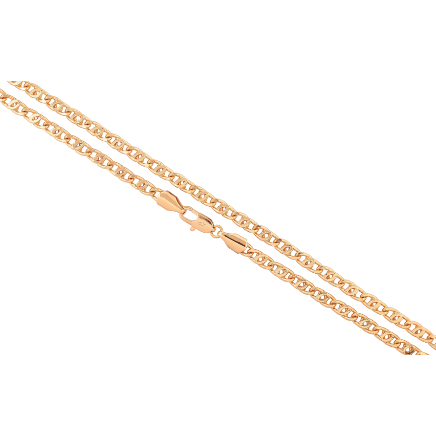 Ланцюжок Xuping колір Позолота 18K "Плетіння Пташине око" довжина 60см х 4мм фото №1