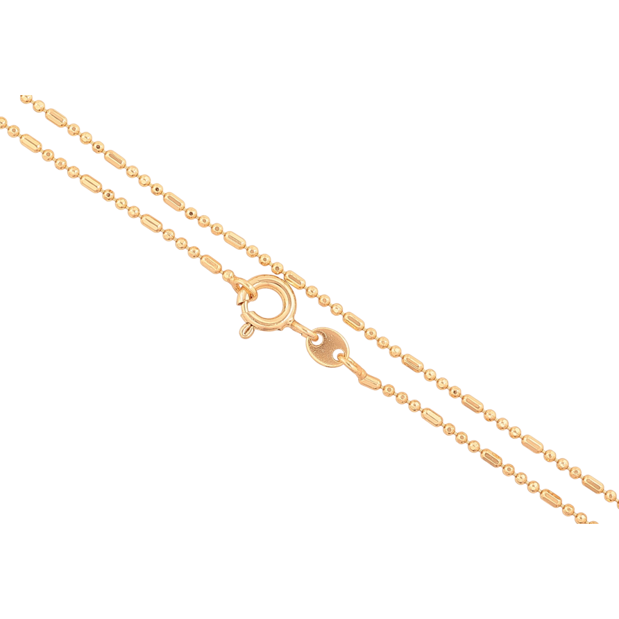 Цепочка Xuping цвет Позолота 18K "Плетение Панцирное" длинна 44см х 1мм фото №1