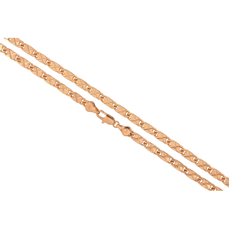 Ланцюжок Xuping колір Позолота 18K "Плетіння Фантазійне" довжина 50см х 4мм фото №12 Ланцюжок Xuping колір Позолота 18K "Плетіння Фантазійне" довжина 50см х 4мм фото №12