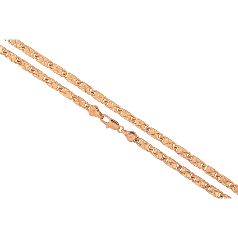 Цепочка Xuping цвет Позолота 18K "Плетение Фантазийное" длинна 50см х 4мм фото №1