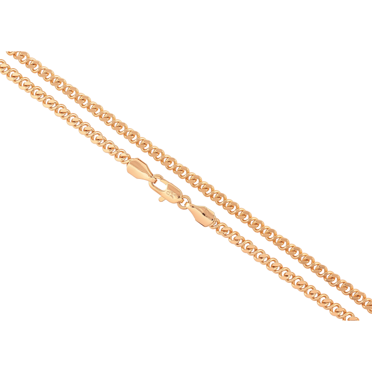 Ланцюжок Xuping колір Позолота 18K "Плетіння Вісімка" довжина 50см х 3мм фото №17