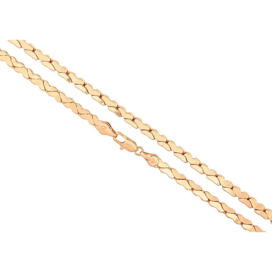 Цепочка Xuping цвет Позолота 18K "Плетение Фантазийное" длинна 50см х 4мм фото №1 Цепочка Xuping цвет Позолота 18K "Плетение Фантазийное" длинна 50см х 4мм фото №1