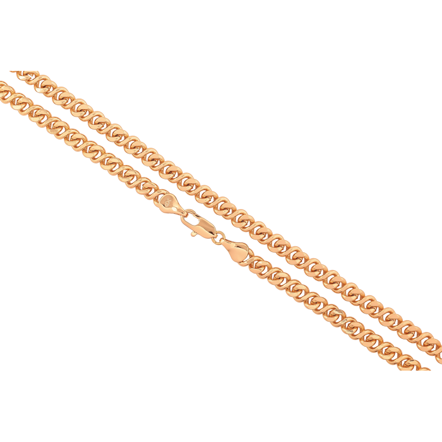 Ланцюжок Xuping колір Позолота 18K "Плетіння Вісімка" довжина 50см х 5мм фото №1