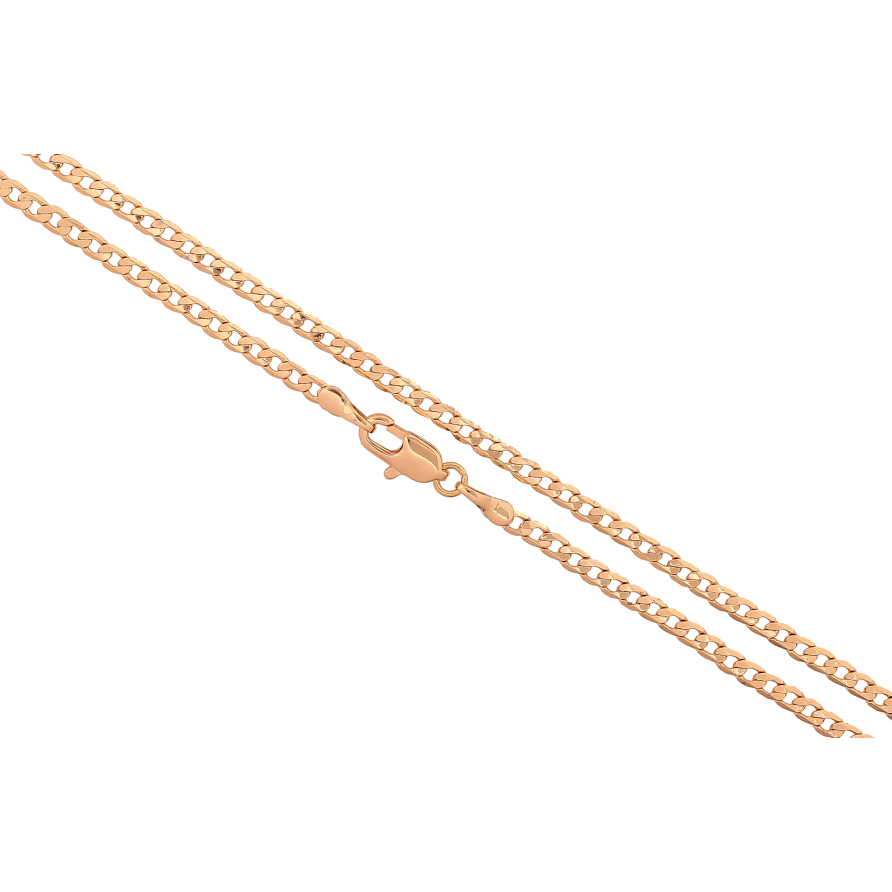 Ланцюжок Xuping колір Позолота 18K "Плетіння Панцирне" довжина 55см х 3мм фото №1