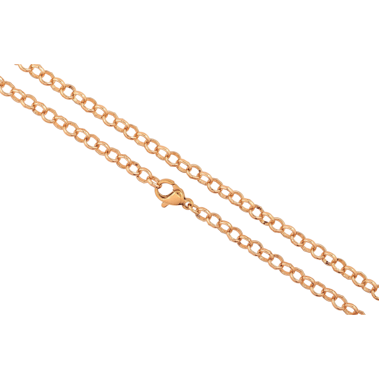 Ланцюжок Xuping колір Позолота 18K "Плетіння Ролло" довжина 49см х 4мм фото №3 Ланцюжок Xuping колір Позолота 18K "Плетіння Ролло" довжина 49см х 4мм фото №3