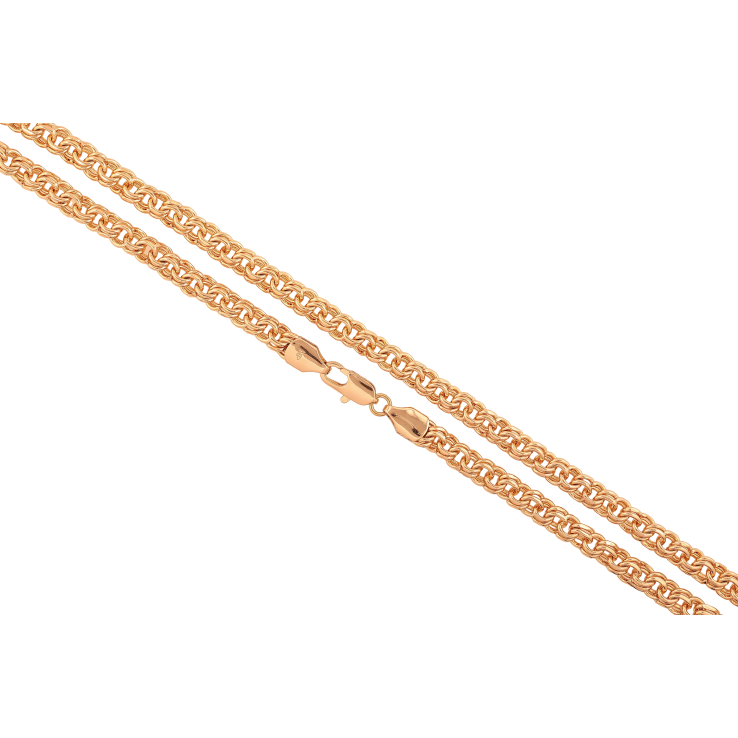 Ланцюжок Xuping колір Позолота 18K "Плетіння Бісмарк" довжина 50см х 6мм фото №6 Ланцюжок Xuping колір Позолота 18K "Плетіння Бісмарк" довжина 50см х 6мм фото №6