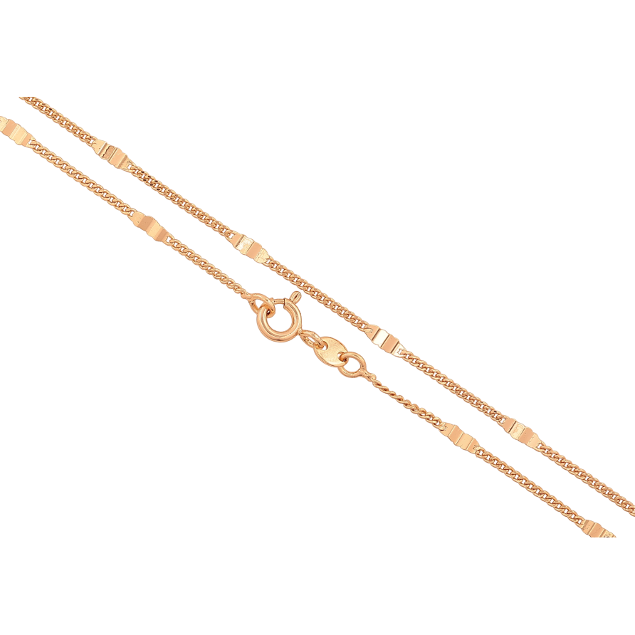 Ланцюжок Xuping колір Позолота 18K "Плетіння Панцирне з прокаткою" довжина 50см х 1-2мм фото №1 Ланцюжок Xuping колір Позолота 18K "Плетіння Панцирне з прокаткою" довжина 50см х 1-2мм фото №1