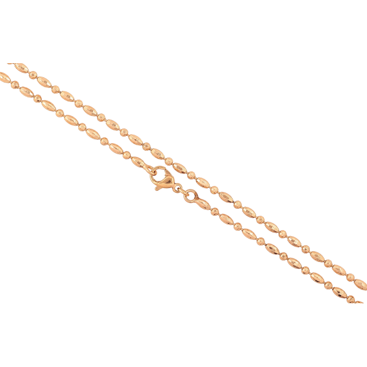 Ланцюжок Xuping колір Позолота 18K "Плетіння Перлина" довжина 46см х 2мм фото №10 Ланцюжок Xuping колір Позолота 18K "Плетіння Перлина" довжина 46см х 2мм фото №10