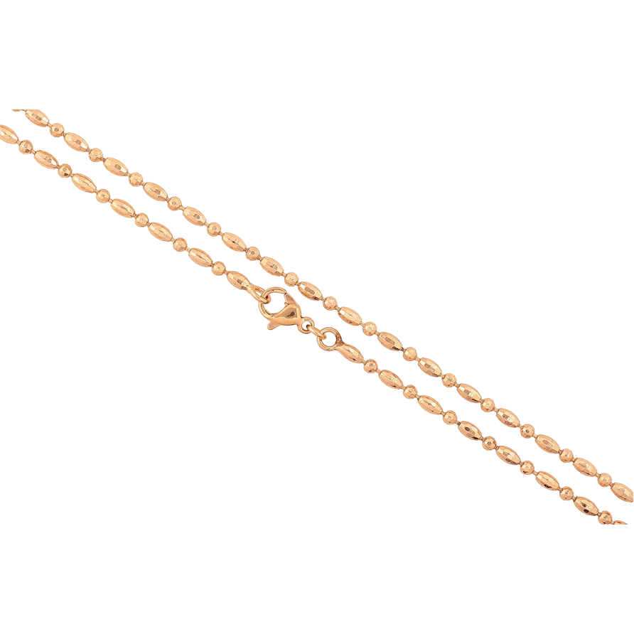 Цепочка Xuping цвет Позолота 18K "Плетение Перлина" длинна 46см х 2мм фото №1