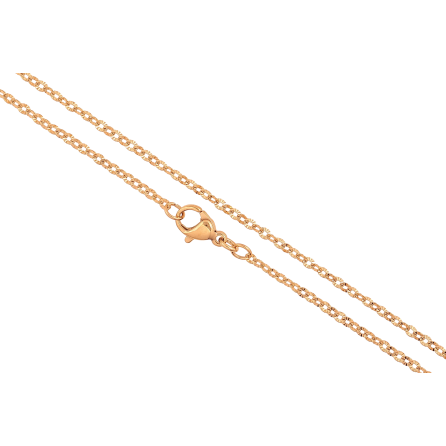 Цепочка Xuping цвет Позолота 18K "Плетение Якорное с узором" длинна 45см х 2мм фото №1