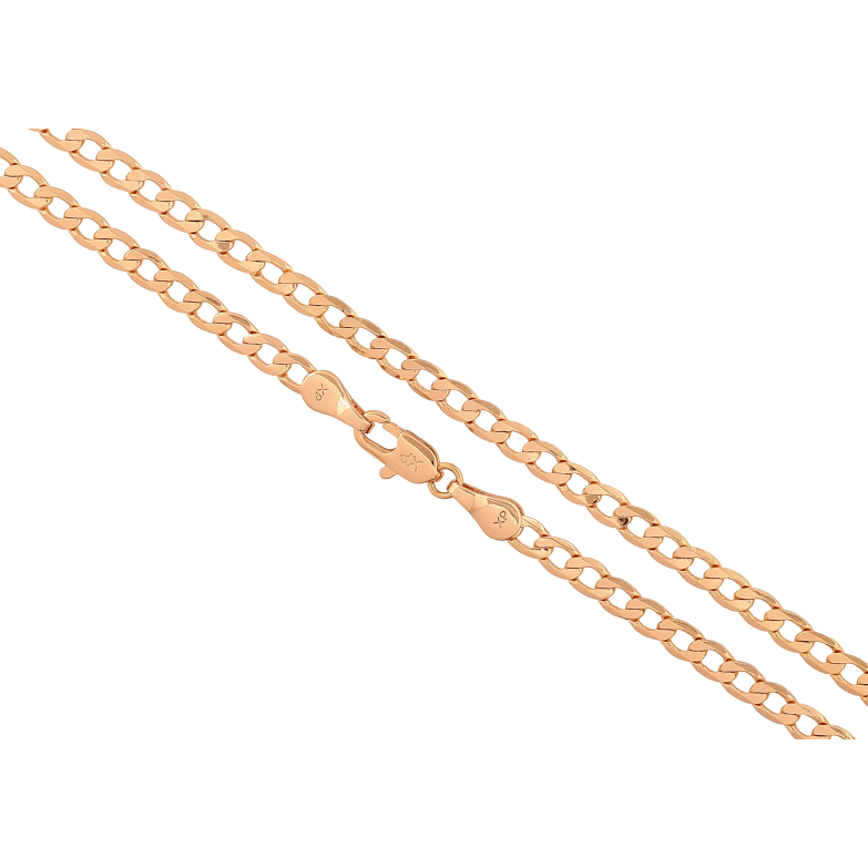 Ланцюжок Xuping колір Позолота 18K "Плетіння Панцирне" довжина 49см х 4мм фото №1