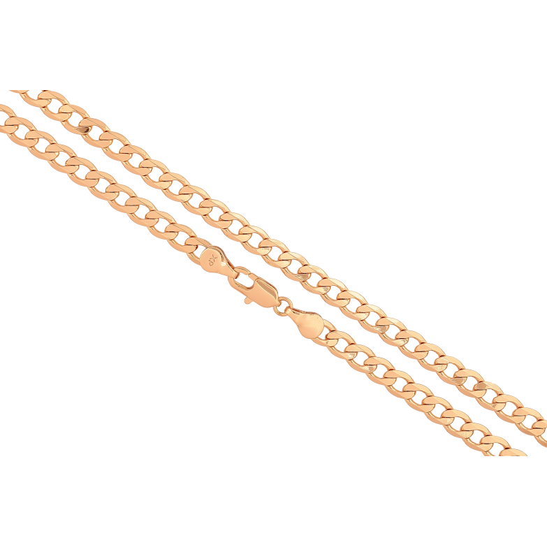 Ланцюжок Xuping колір Позолота 18K "Плетіння Панцирне" довжина 50см х 5мм фото №1