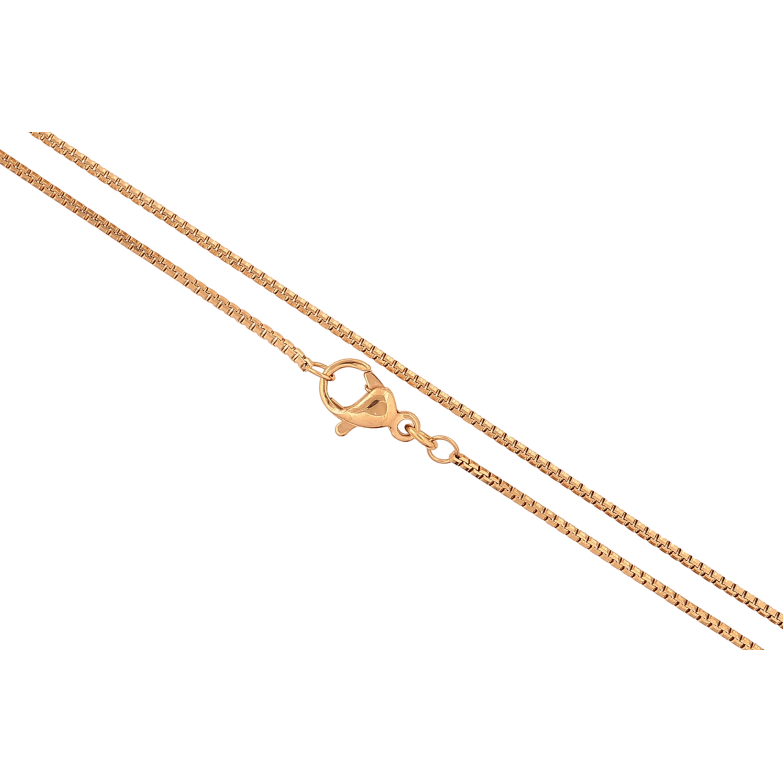 Ланцюжок Xuping колір Позолота 18K "Плетіння Венеціанське" довжина 45см х 1мм фото №1 Ланцюжок Xuping колір Позолота 18K "Плетіння Венеціанське" довжина 45см х 1мм фото №1