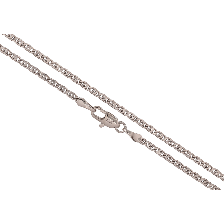 Цепочка Xuping цвет Родий "Плетение Птичий Глаз" длина 45см х 2мм фото №2 Цепочка Xuping цвет Родий "Плетение Птичий Глаз" длина 45см х 2мм фото №2