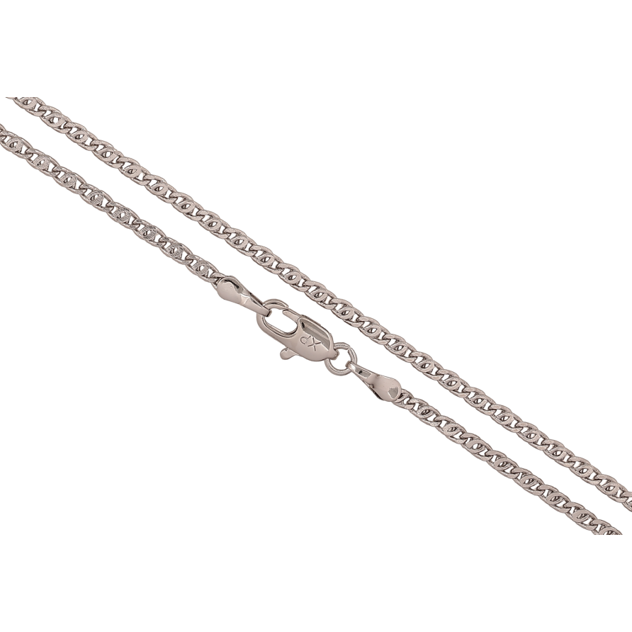 Ланцюжок Xuping колір Родій "Плетіння Пташине Око" довжина 45см х 2мм фото №1 Ланцюжок Xuping колір Родій "Плетіння Пташине Око" довжина 45см х 2мм фото №1